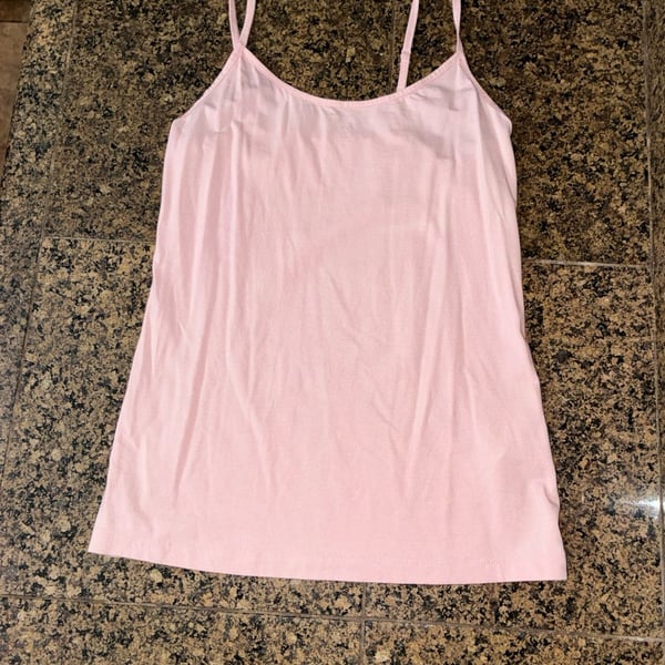 Time and Tru Women's Light Pink Spaghetti Strap Cami Tank Top, Size XS (0-2)