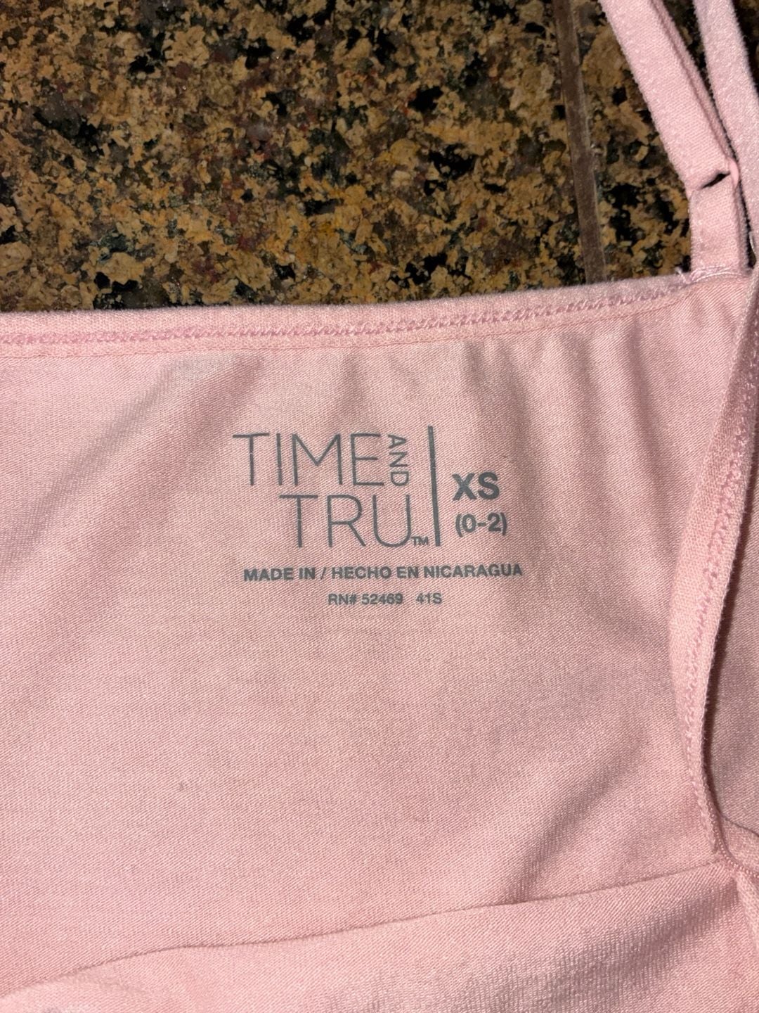 Time and Tru Women's Light Pink Spaghetti Strap Cami Tank Top, Size XS (0-2) 3