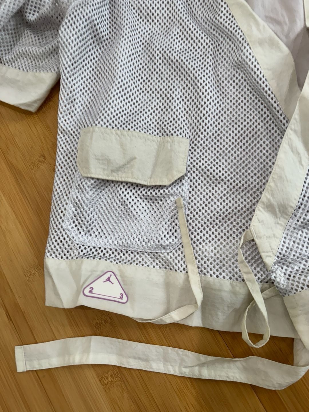 Jordan 23 Engineered Oversized Mesh Kimono Jacket White/Sail Size S 3