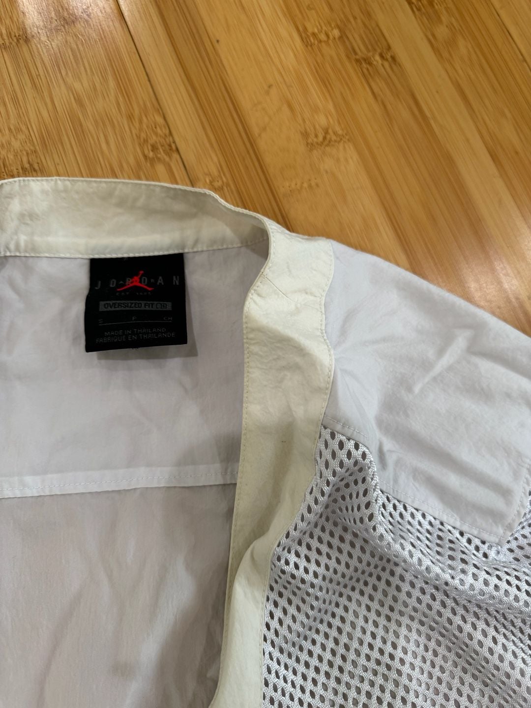 Jordan 23 Engineered Oversized Mesh Kimono Jacket White/Sail Size S 4