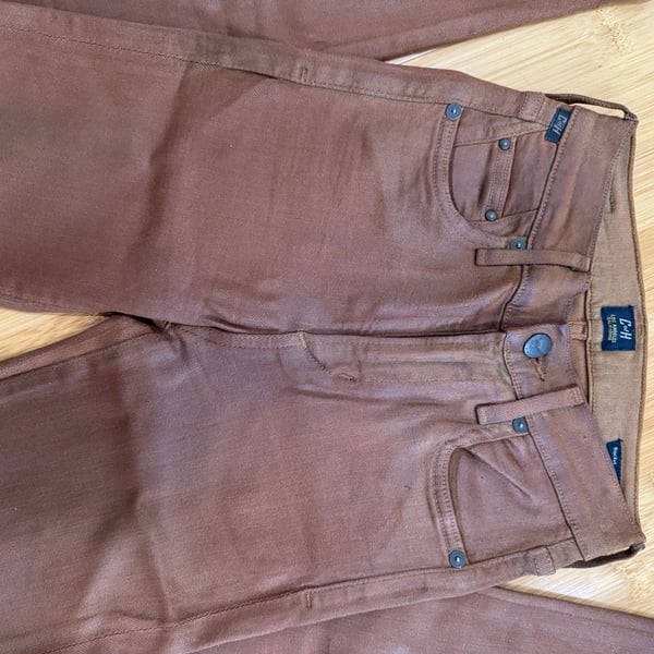 Citizens of Humanity High Rise Skinny Coated Jeans, Brown - Size 24