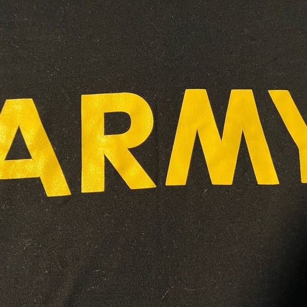 U.S. Army Physical Fitness Uniform (APFU) Black Long Sleeve Shirt - size Large