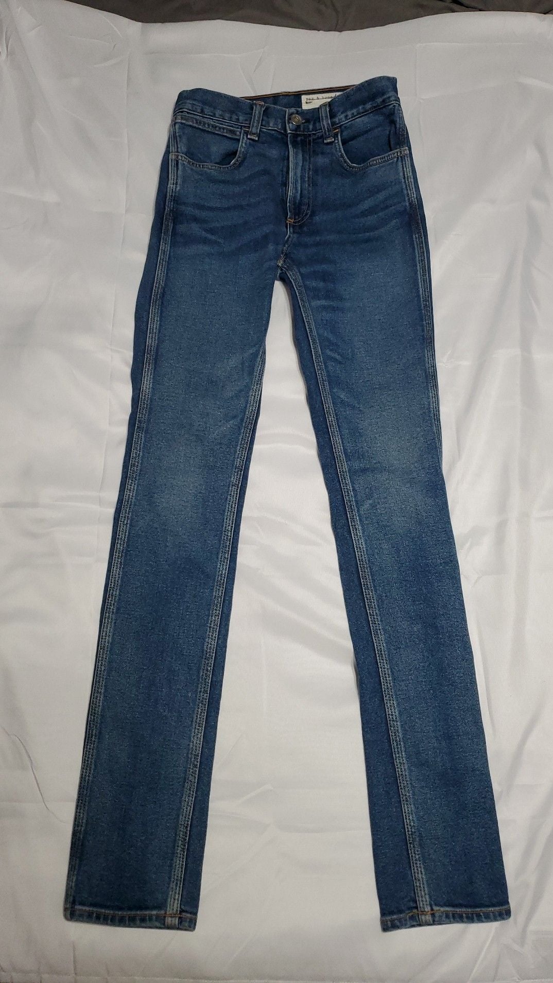 Rag & Bone Northwood Slim Jeans with Raised Side Seam Detail Size 23 2