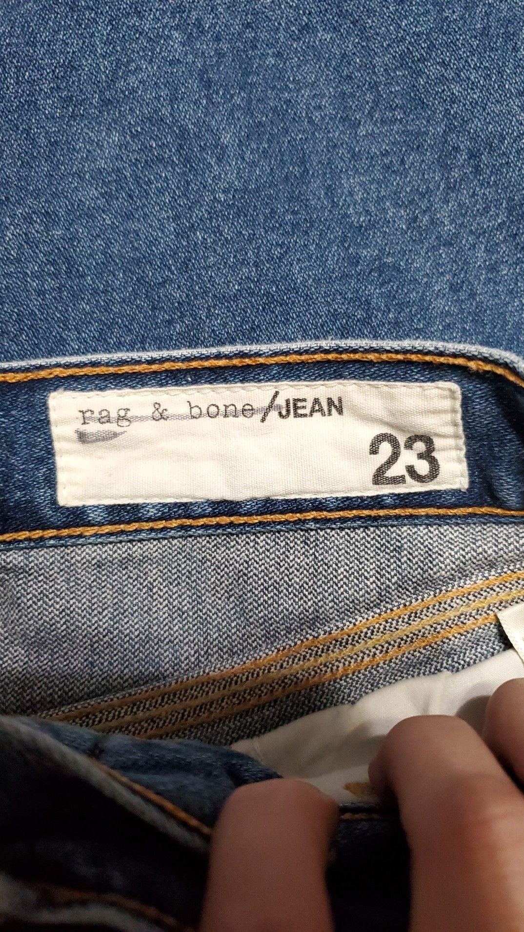 Rag & Bone Northwood Slim Jeans with Raised Side Seam Detail Size 23 3