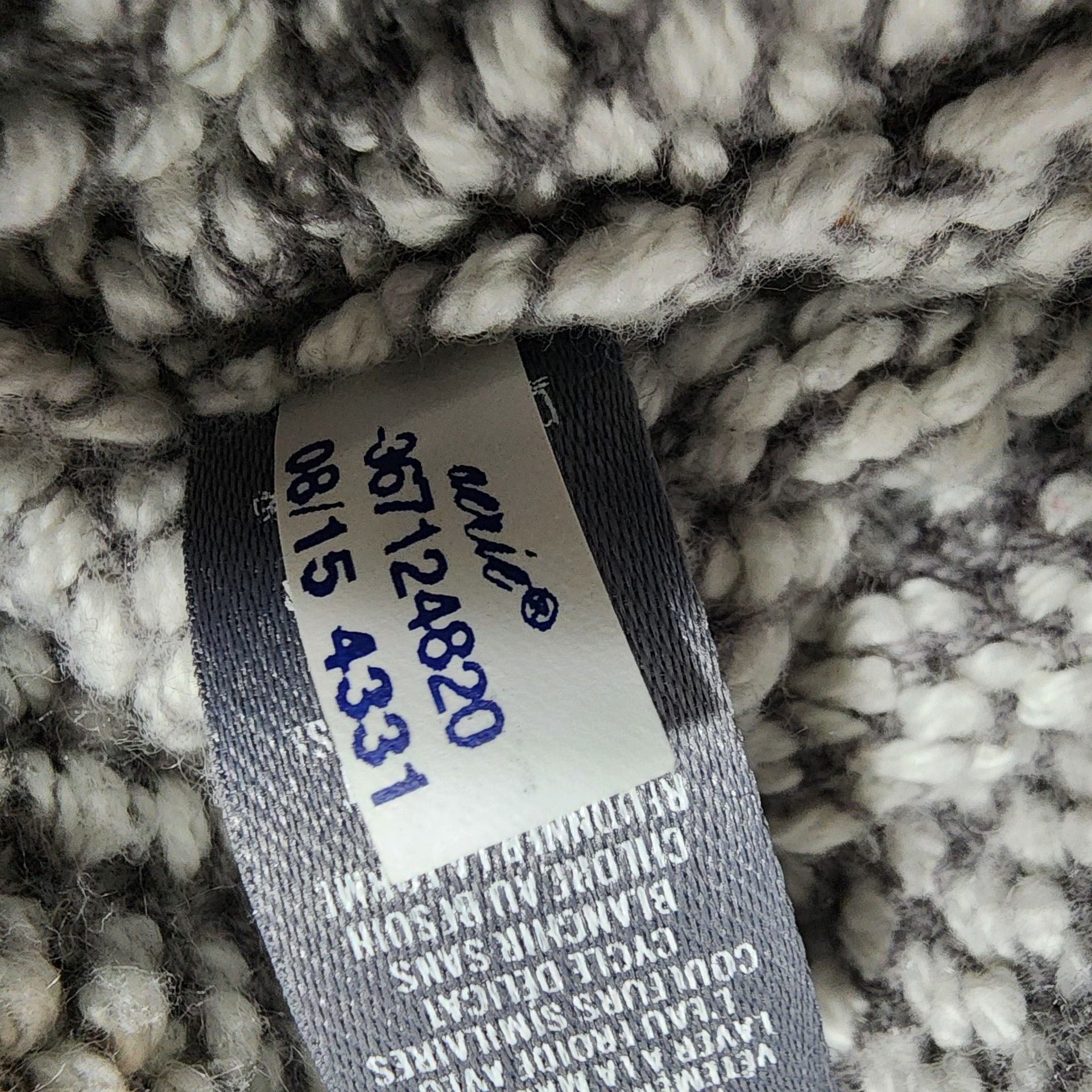 Aerie Chevron Long Open Front Cardigan Sweater Grey White Size M 7