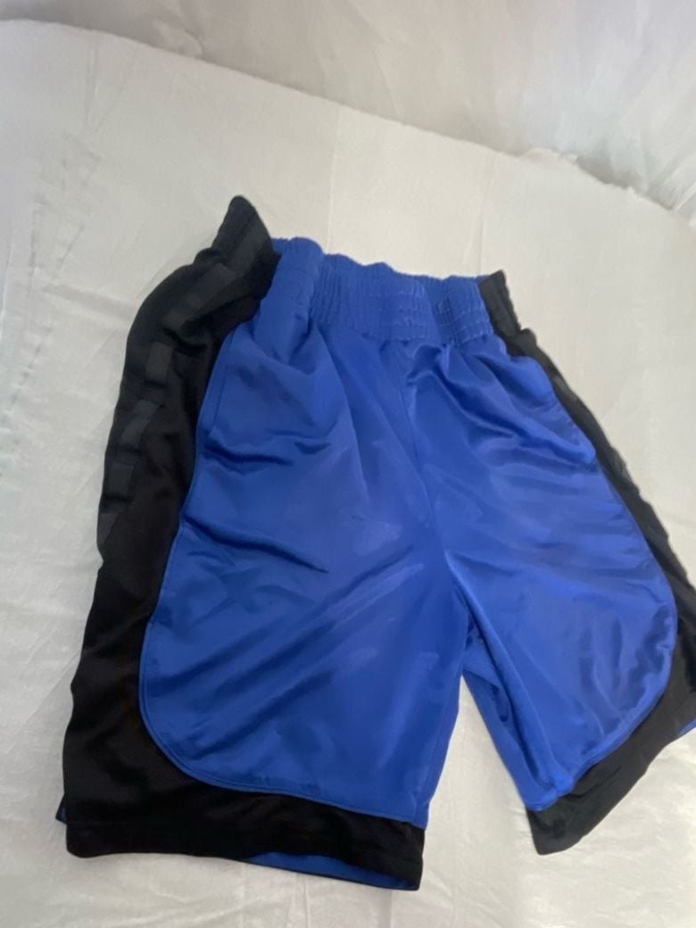 WSS Athletic Blue and Black Mesh Basketball Shorts Size M 7