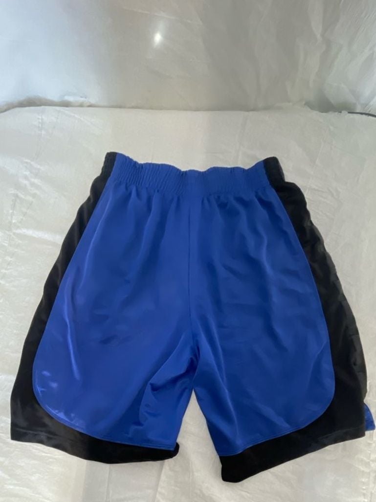 WSS Athletic Blue and Black Mesh Basketball Shorts Size M 10