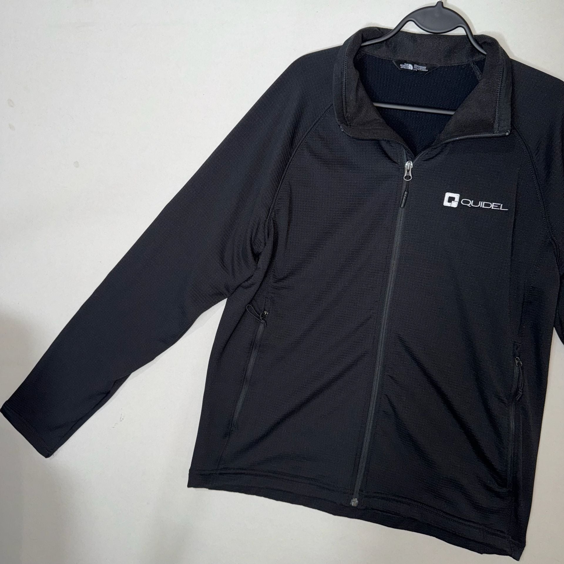 North Face Men's Large Ridgewall Soft Shell Jacket Black Quidel Corporate Logo 5