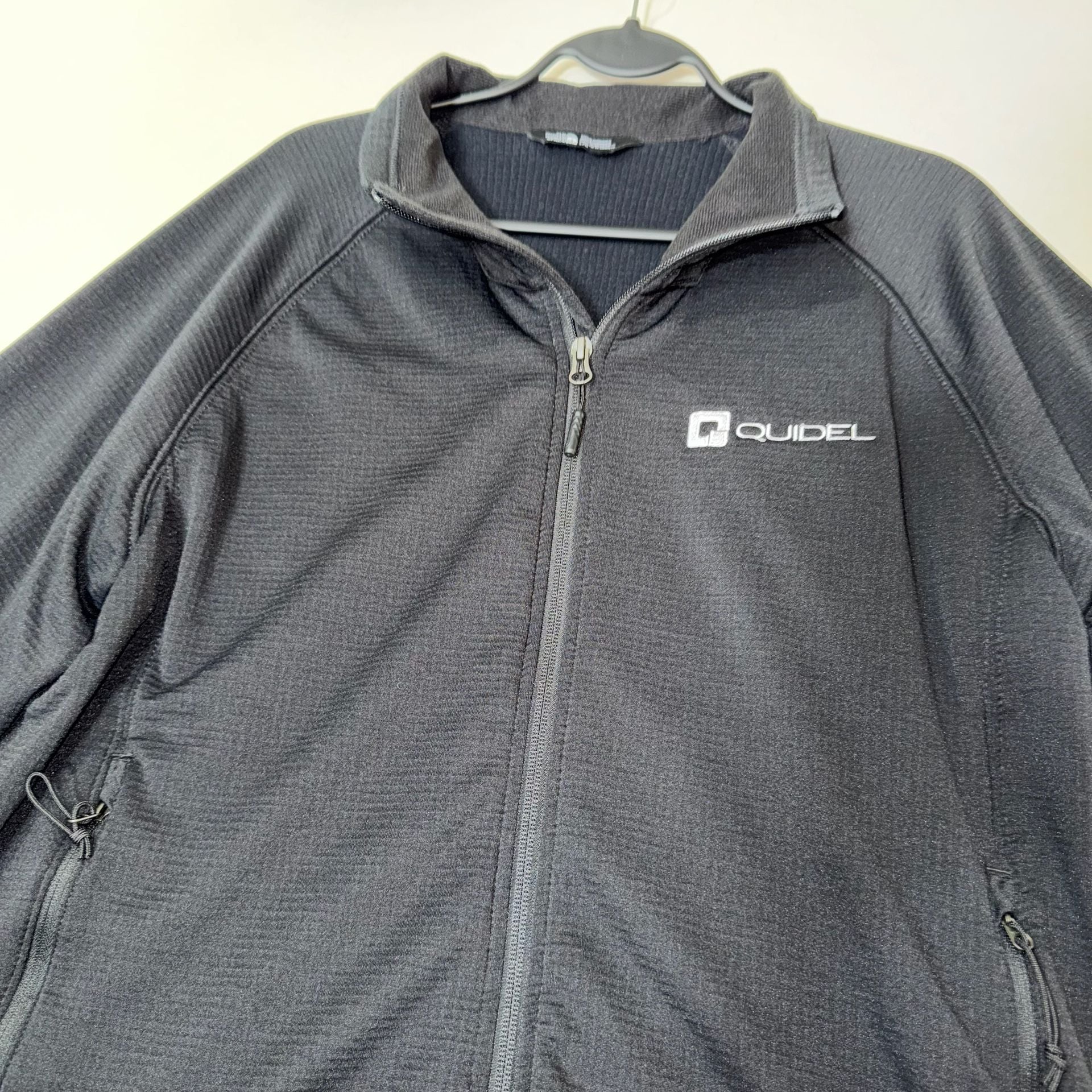 North Face Men's Large Ridgewall Soft Shell Jacket Black Quidel Corporate Logo 8