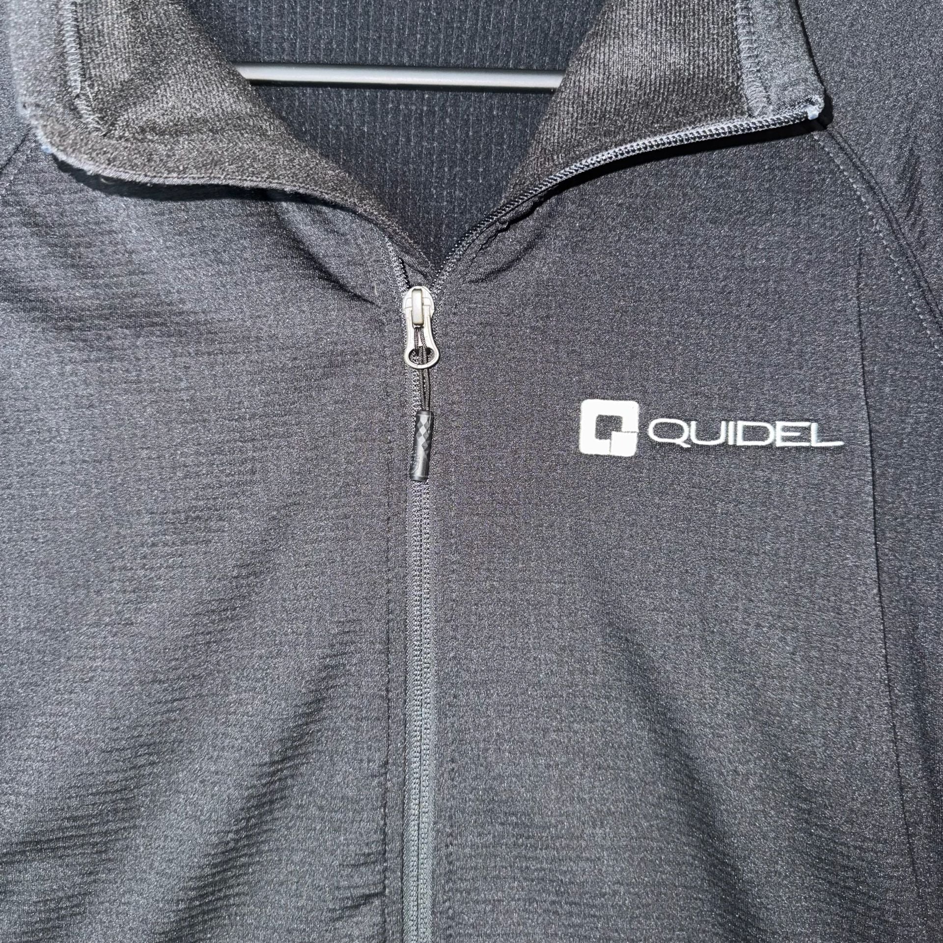 North Face Men's Large Ridgewall Soft Shell Jacket Black Quidel Corporate Logo 14