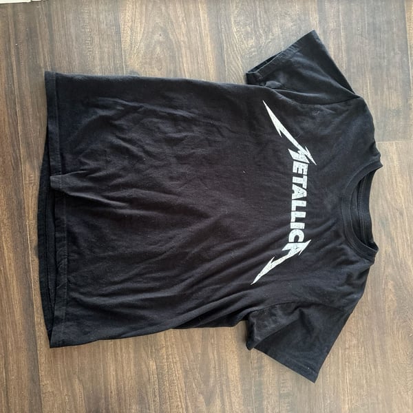 Metallica Official Merchandise Black Side Logo T-Shirt