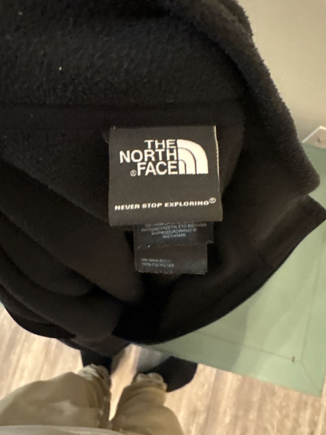 The North Face Men's Large TKA Glacier Quarter-Zip Fleece Pullover - Black 7