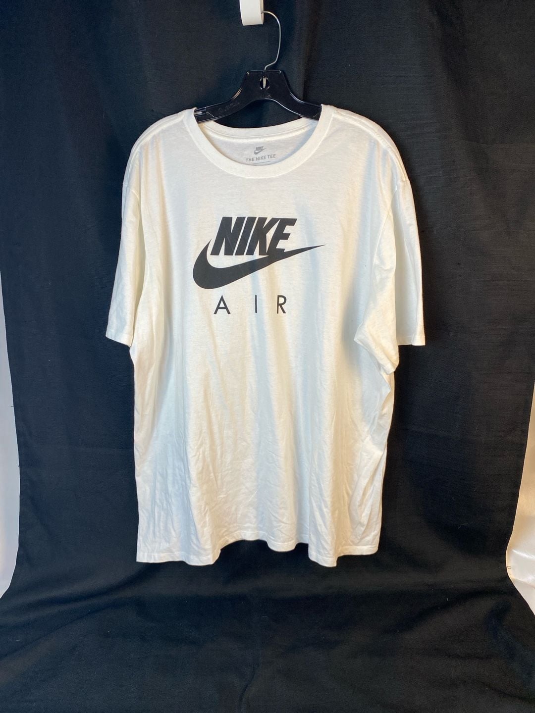 Nike Air Men's Short Sleeve Swoosh Logo Graphic T-Shirt White 2XL 2