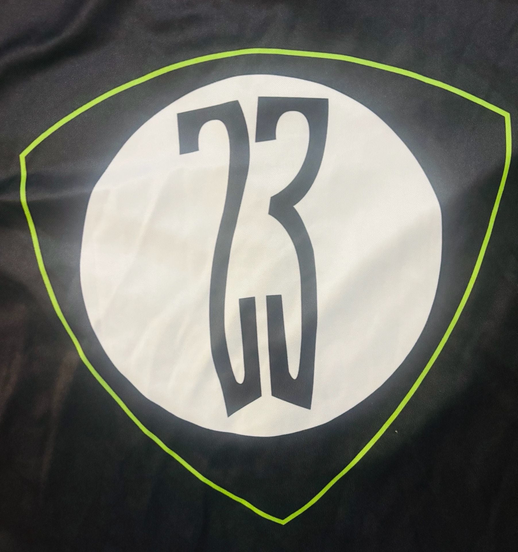 SneakGallery Chicago 23 Black Neon Green Baseball Jersey sz L 7