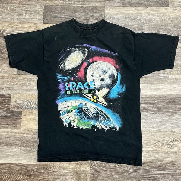 Vintage 1996 Space The Final Frontier Shuttle T-Shirt