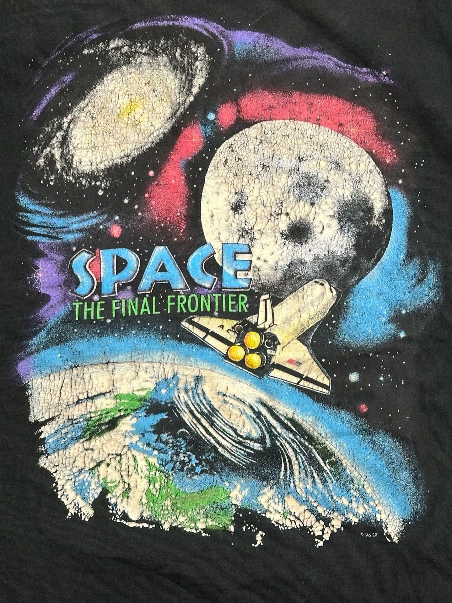Vintage 1996 Space The Final Frontier Shuttle T-Shirt 3
