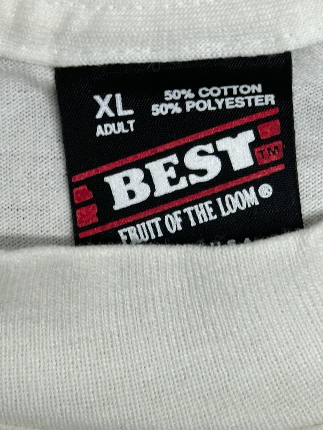 Vintage 90s Fruit of the Loom Best Love Bandit Wolf Single Stitch T-Shirt 4