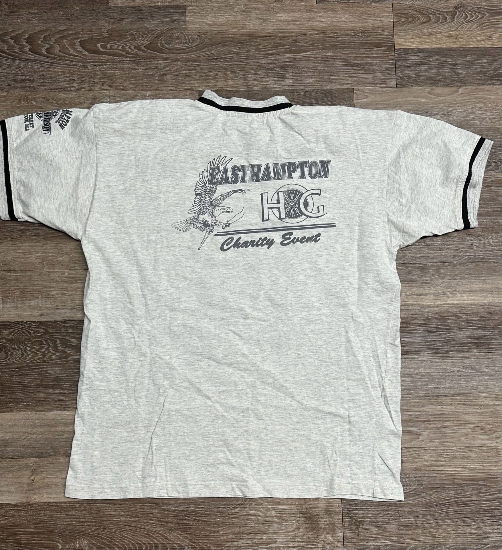 Vintage 1994 Harley-Davidson Live To Ride Easthampton H.O.G. Charity Event Ringer T-Shirt XXL 6