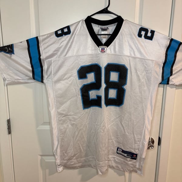 Reebok Carolina Panthers Jonathan Stewart #28 NFL Jersey White XXL