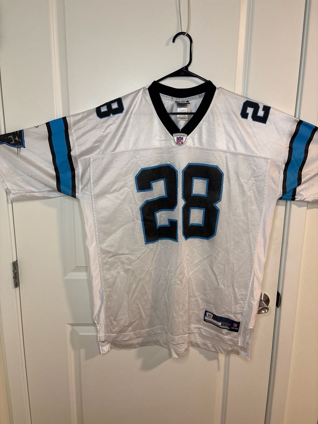 Reebok Carolina Panthers Jonathan Stewart #28 NFL Jersey White XXL 3
