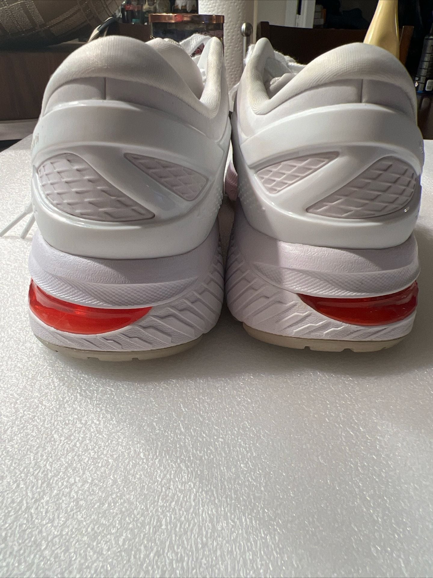 ASICS Women's Gel-Kayano 26 Retro Tokyo Running Shoes White/Classic Red 1012A654 8