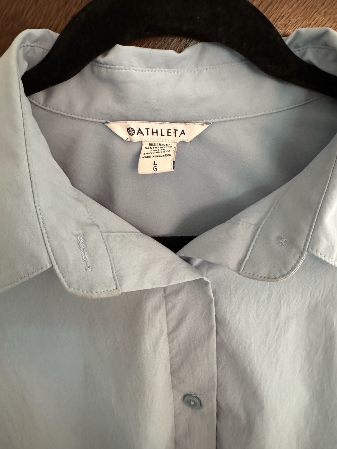 Athleta Performance Poplin Button Up Long Sleeve Shirt 3