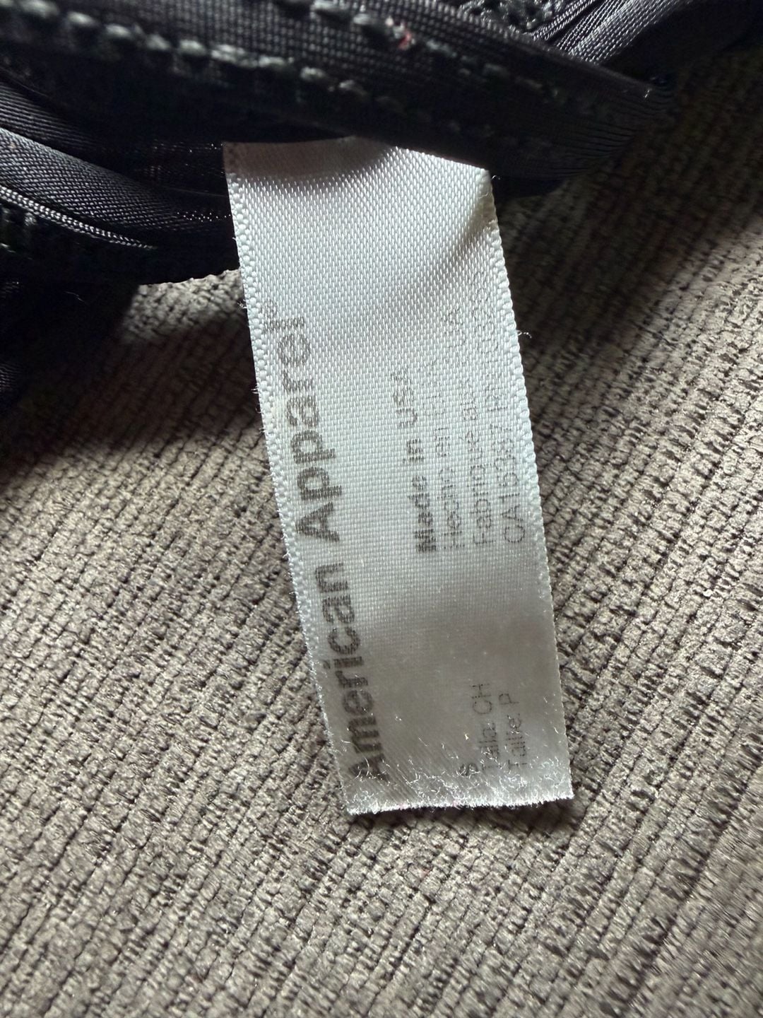 American Apparel Black Strappy Bralette Size Small Metallic Sheer Triangle Bra 5