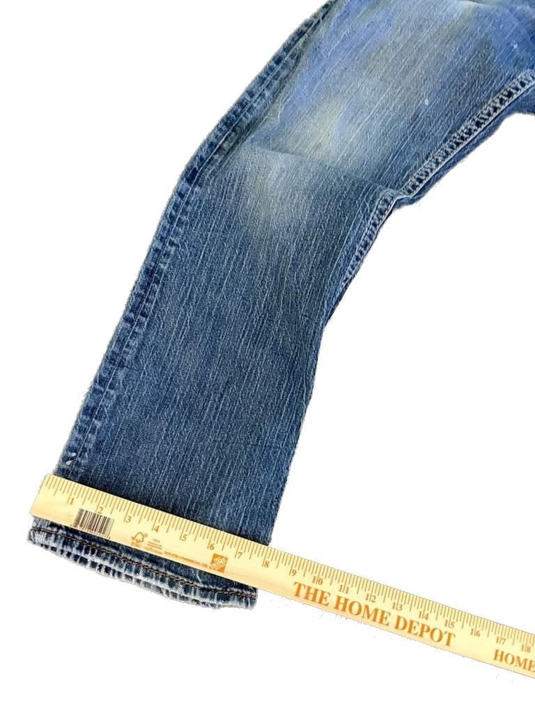 Silver Jeans Co. SJC Mid-Rise Bootcut Distressed Denim Jeans 34 6