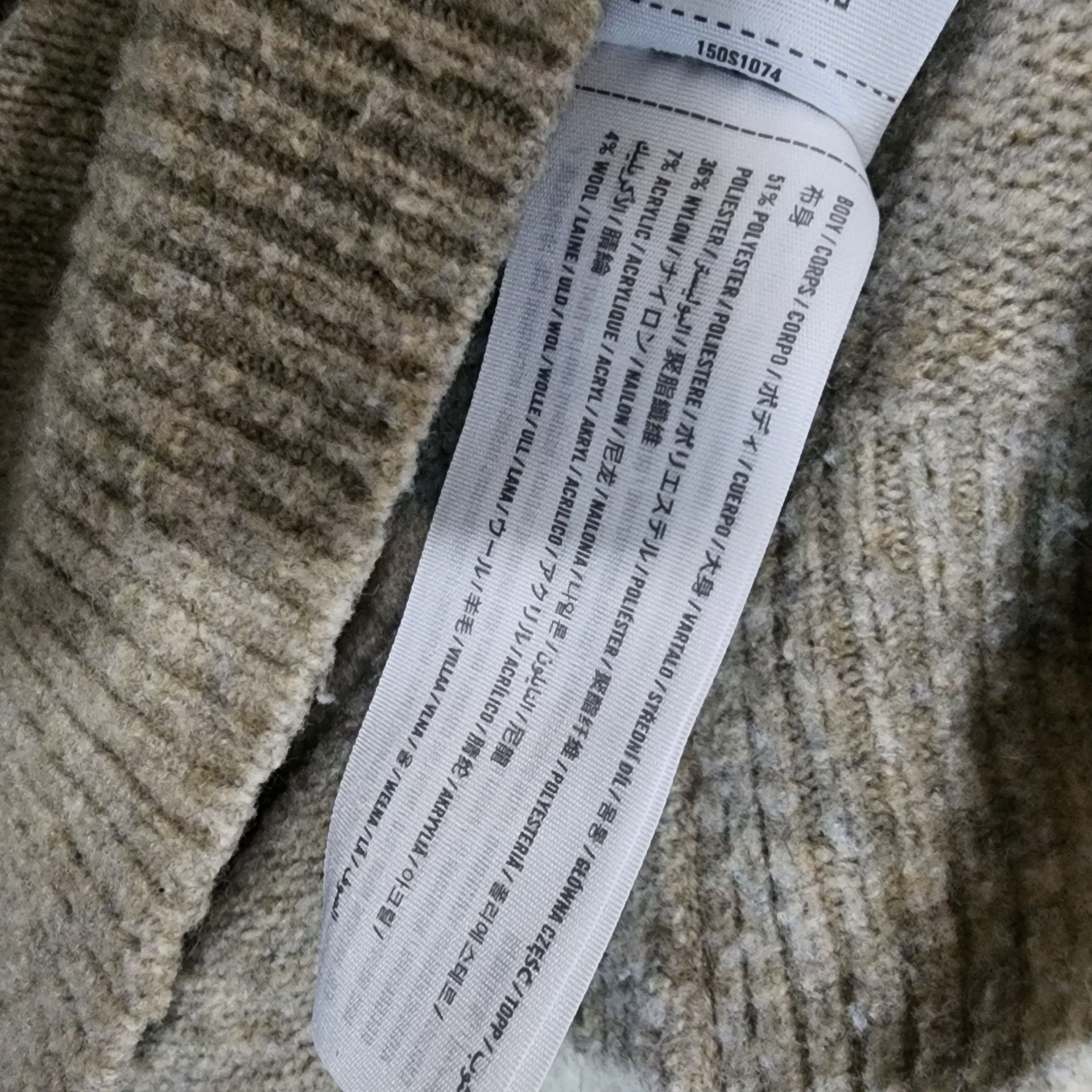Abercrombie & Fitch Grey Marled Tie-Sleeve Crewneck Top 5
