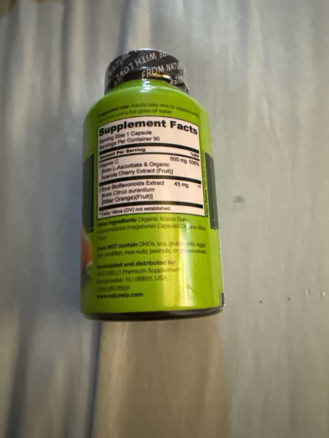 NATURELO Vitamin C with Organic Acerola Cherry and Citrus Bioflavonoids 2