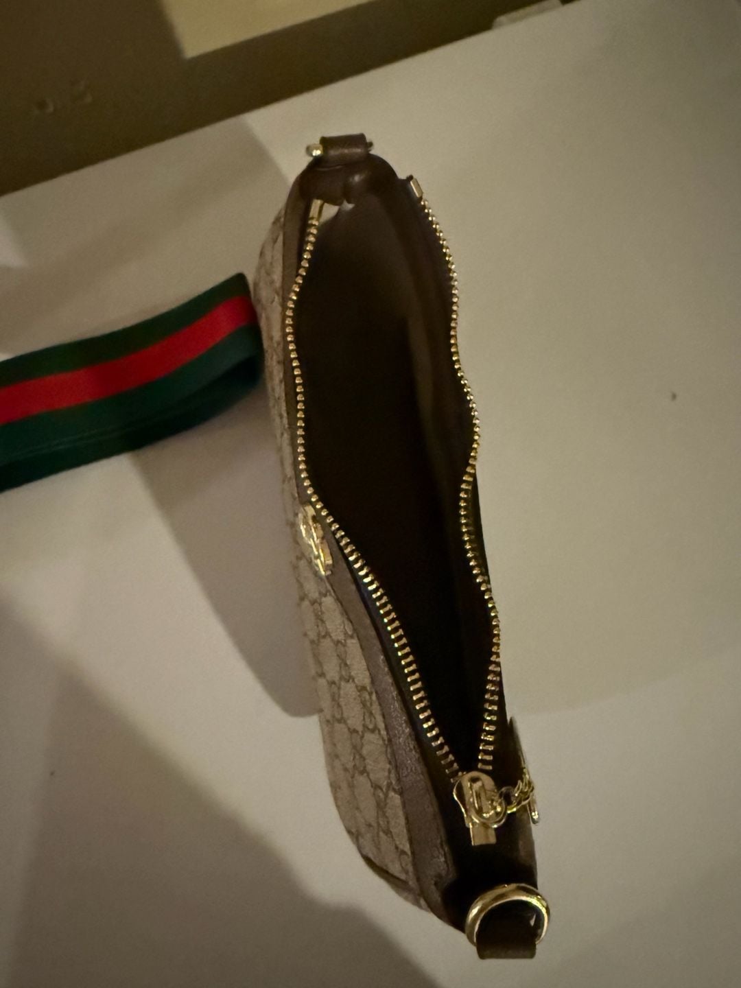Gucci Ophidia GG Small Shoulder Bag with Web and Chain Straps 9