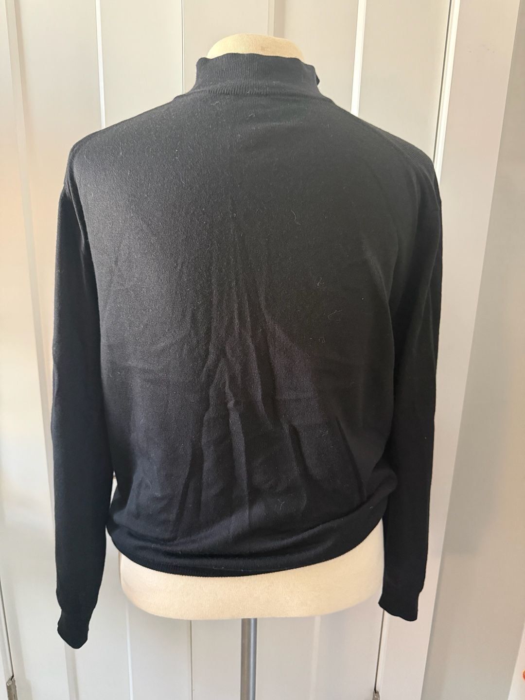 Linea Rosso Signature Made in Italy Wool Blend Quarter-Zip Pullover Sweater 2