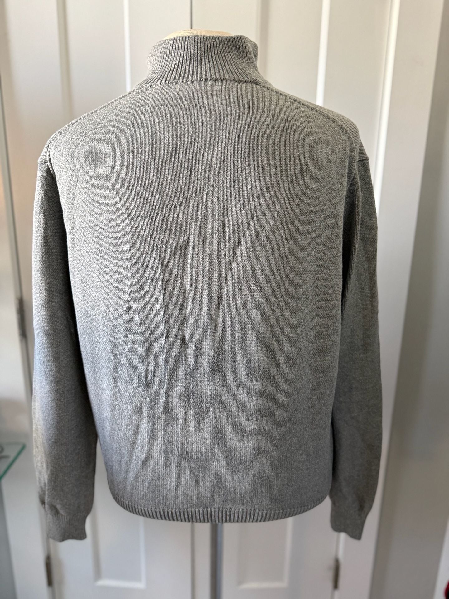 Polo Ralph Lauren Cotton Mesh Quarter-Zip Sweater in Andover Heather 3