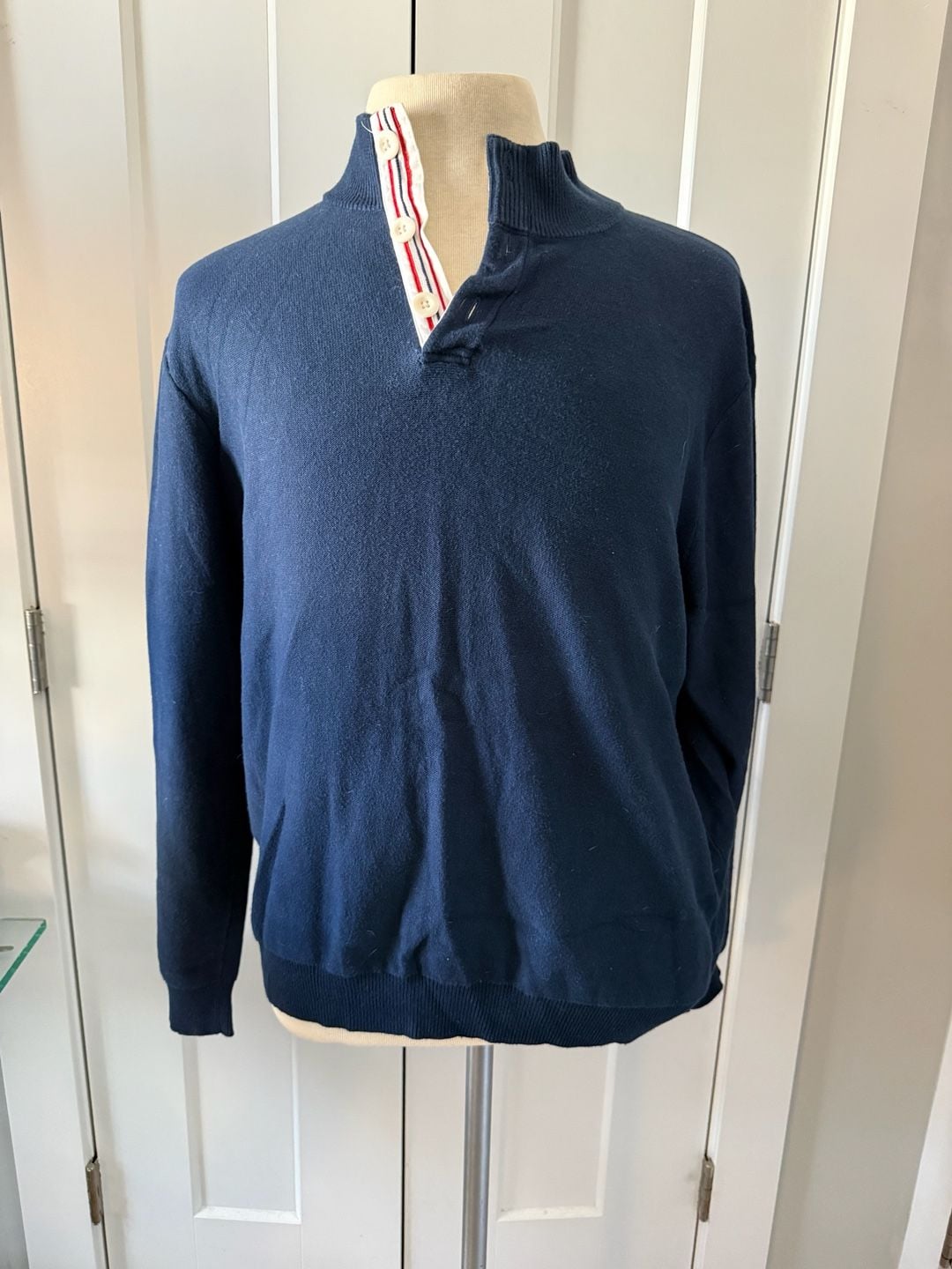 Vineyard Vines Men's 100% Cotton Mock Neck Quarter-Button Pullover Sweater 2