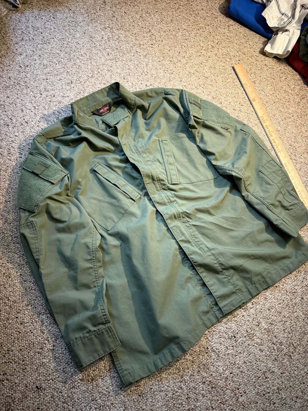 Tru-Spec Tactical Response Uniform (TRU) Shirt OD Green Size Large 2