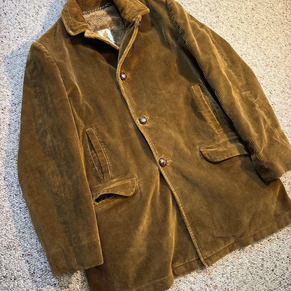 Vintage Mighty-Mac Out O' Gloucester Corduroy Pile Lined Coat