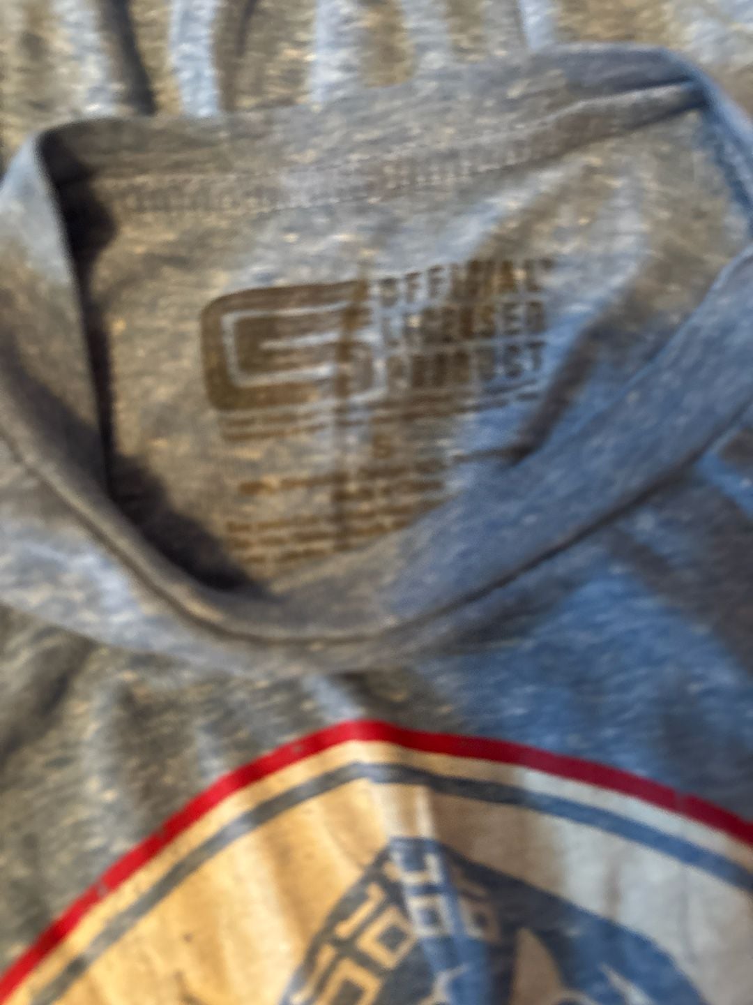 Shelby Cobra Logo Graphic T-Shirt Heathered Blue Size S 4