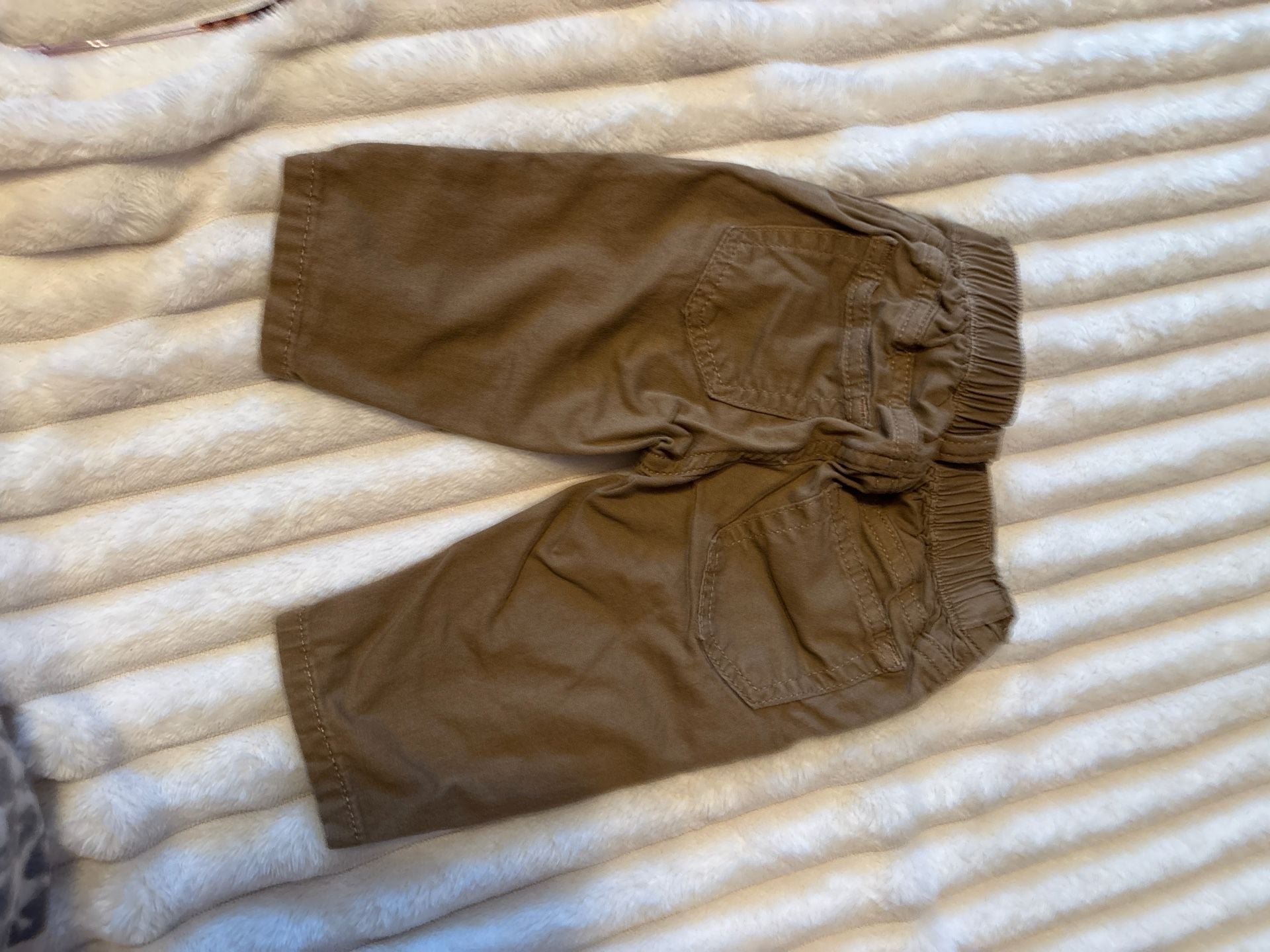 babyGap Brown Pull-On Chino Pants, Size 3-6 Months 2