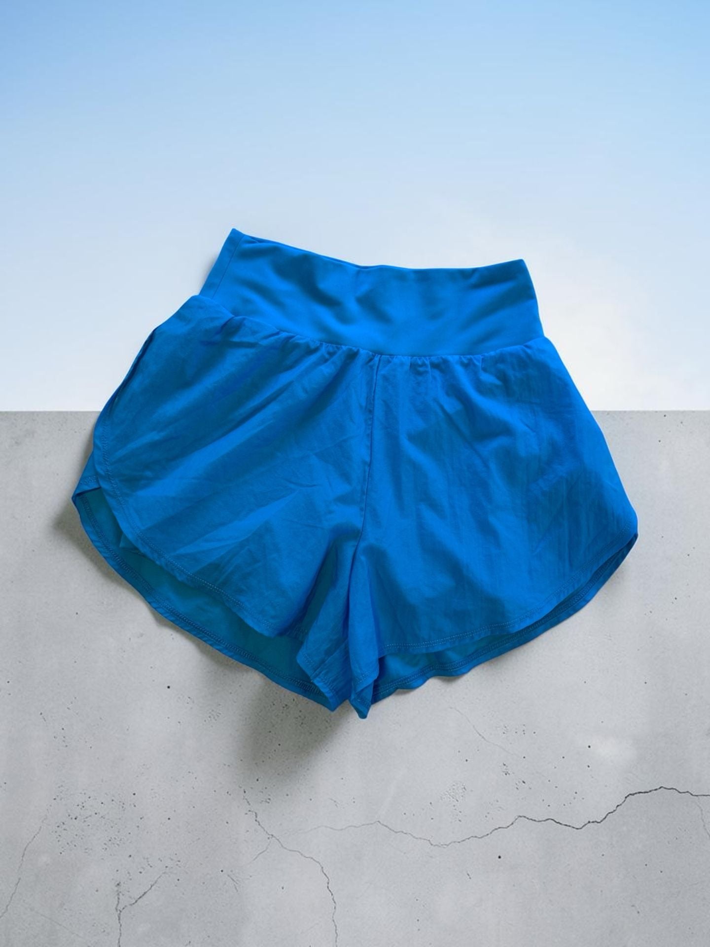 All in Motion Women's Stretch Woven 2-in-1 Run Shorts Blue Size XS 2