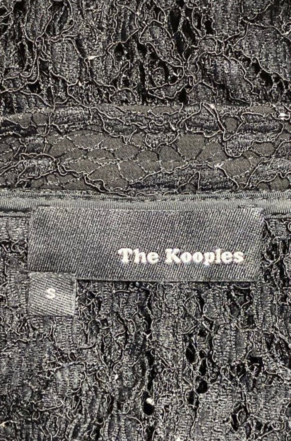 The Kooples Black Guipure Lace Bomber Jacket 4