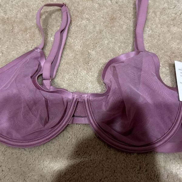 Auden Smooth Unlined Comfort Wire Demi Coverage Bra 36C Pink
C7