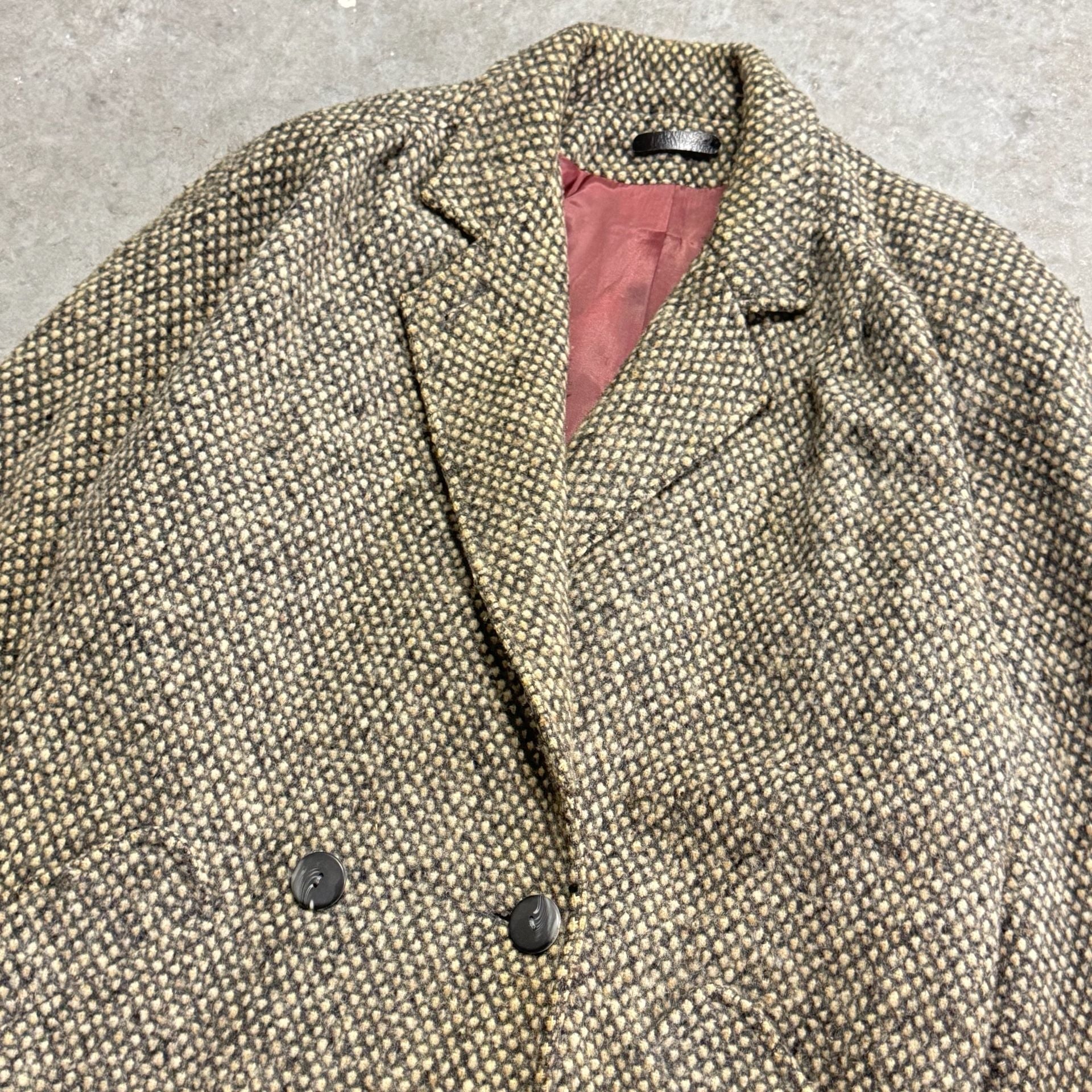 Vintage Donnybrook Union Made Overcoat Balloon Sleeves and Knit Cuffs 4