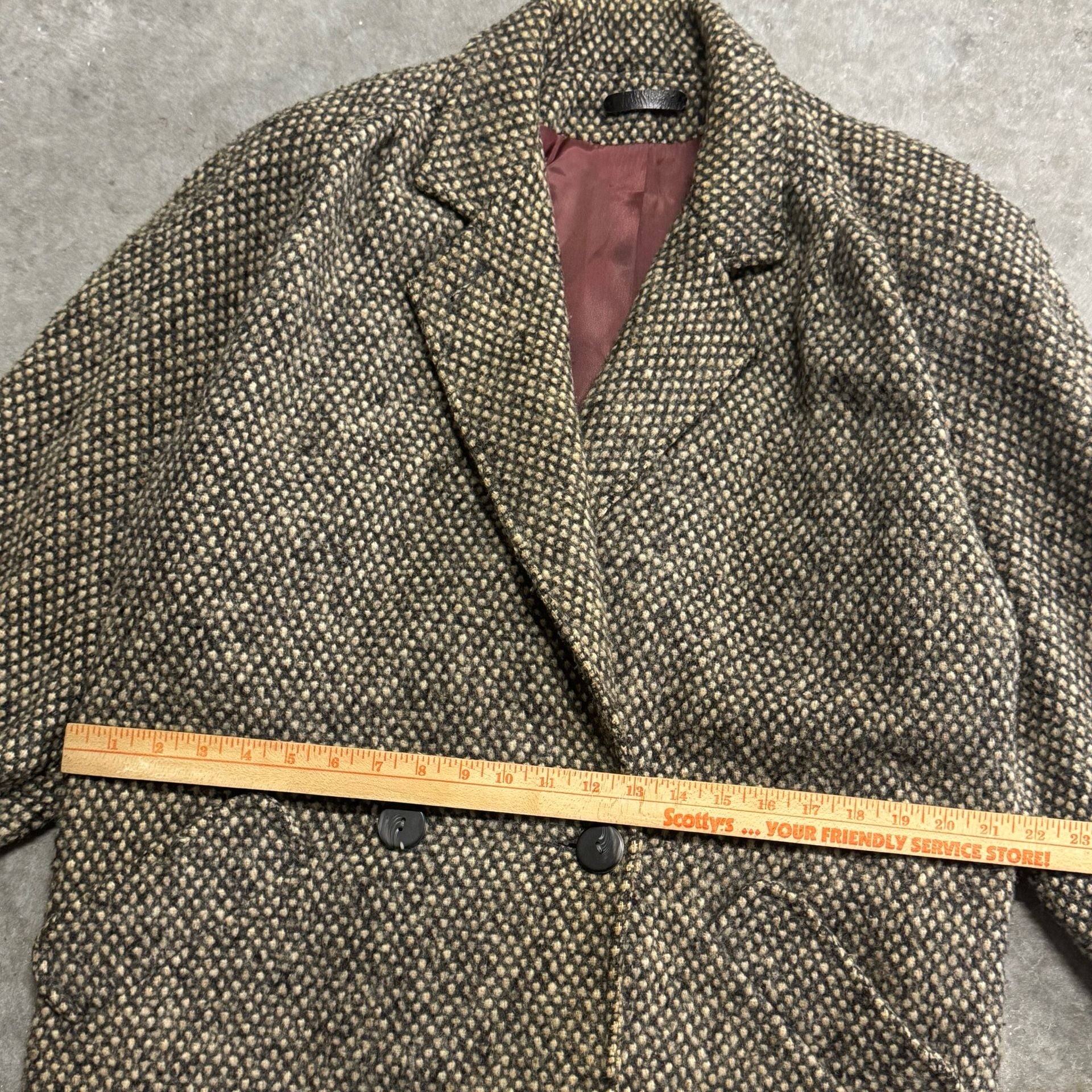 Vintage Donnybrook Union Made Overcoat Balloon Sleeves and Knit Cuffs 6