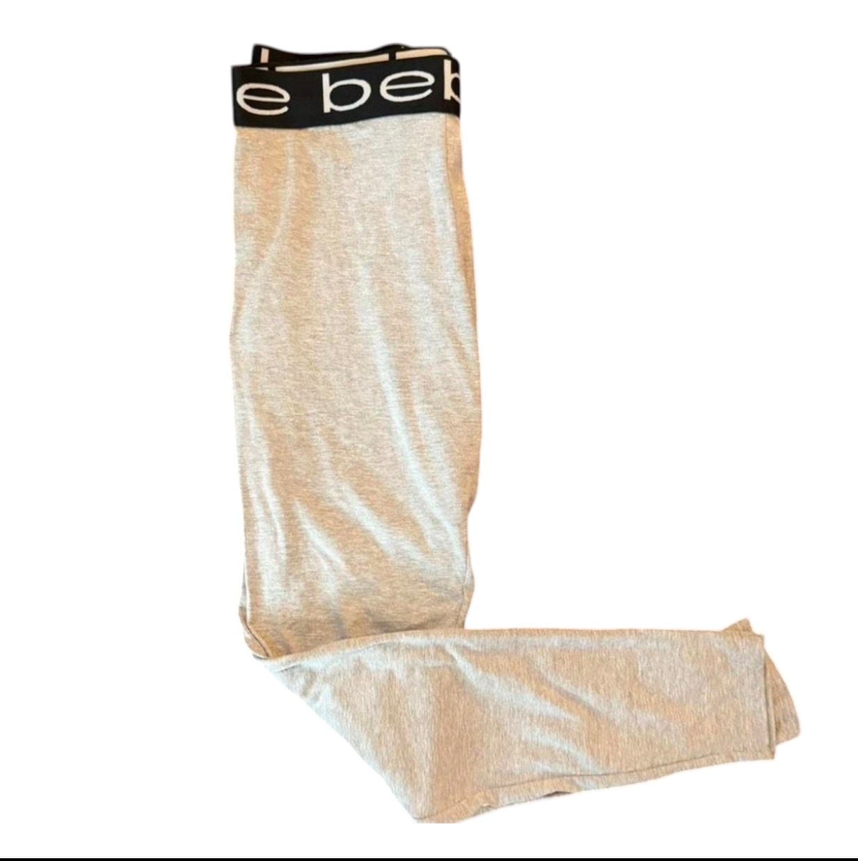 bebe Sleepwear Logo Waistband Leggings Size Large 4