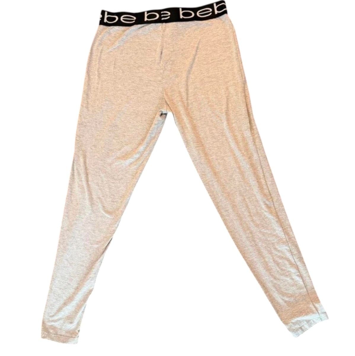 bebe Sleepwear Logo Waistband Leggings Size Large 5