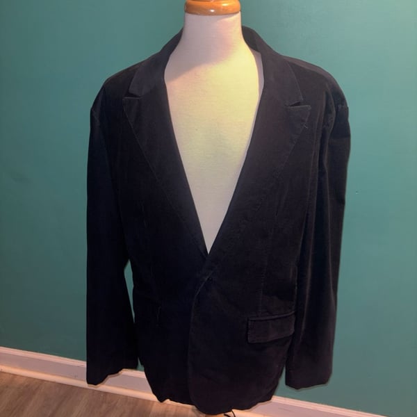 Armani Exchange Men's Navy Blue Corduroy Blazer Sport Coat Size XXL