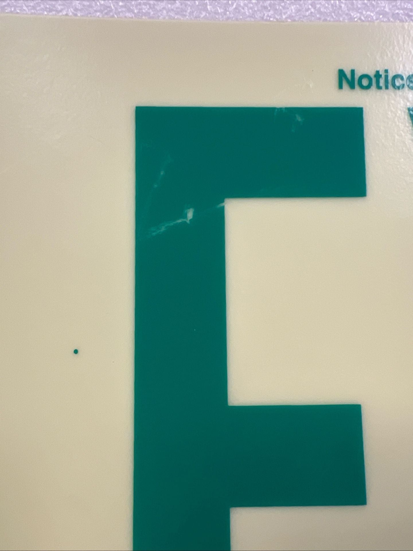 American PERMALIGHT UL924/RG Photoluminescent Green Exit Sign 50ft Viewing Distance 3