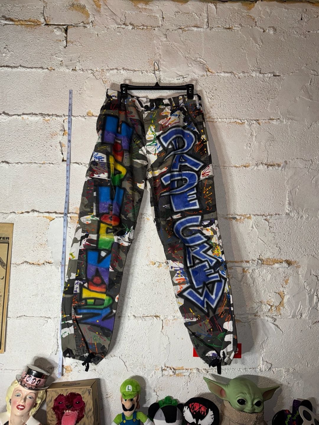 Bad Crew Custom Airbrushed Graffiti Camouflage Cargo Pants 2