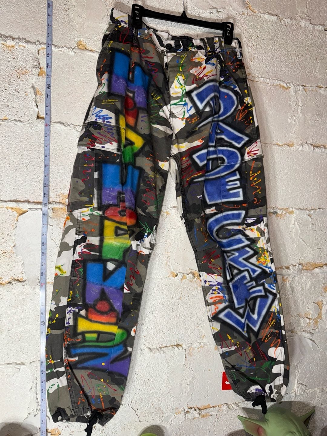 Bad Crew Custom Airbrushed Graffiti Camouflage Cargo Pants 4
