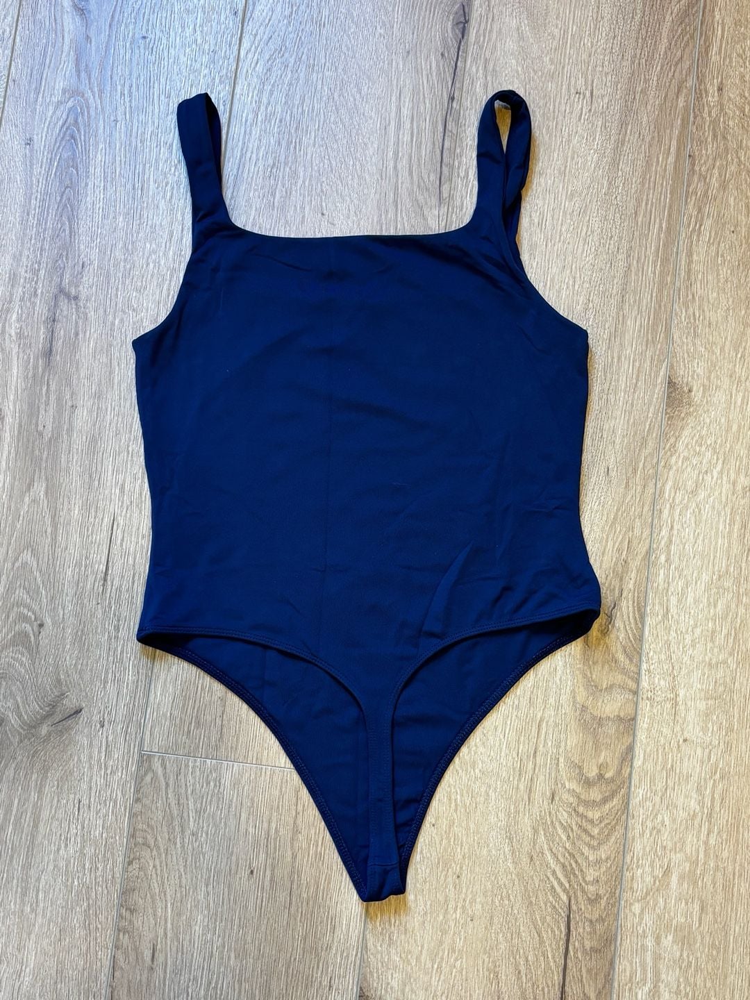 Babaton Contour Squareneck Bodysuit Navy Blue Size L 5